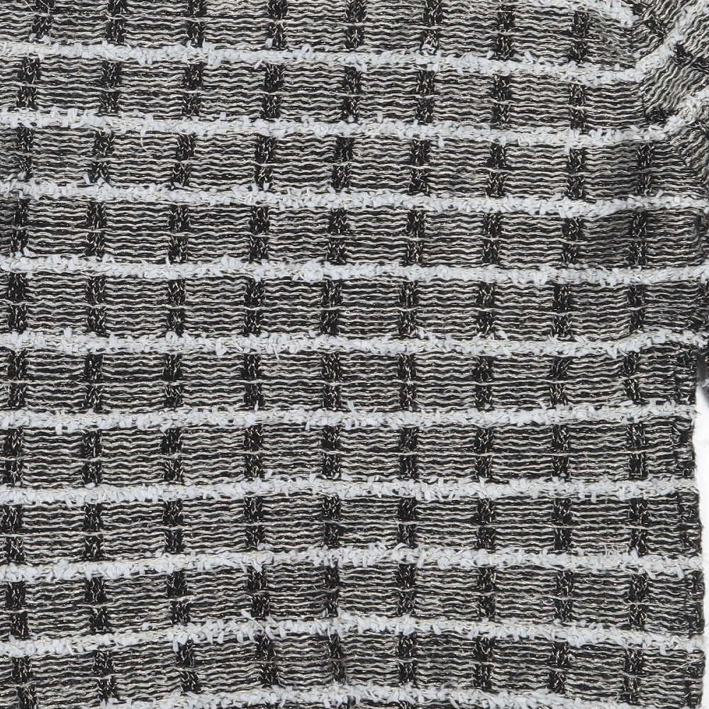 Allyson Womens Black Round Neck Acrylic Pullover Jumper One Size