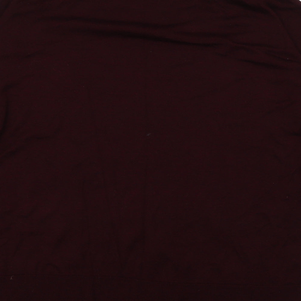 H&M Mens Red Viscose Pullover Sweatshirt Size M