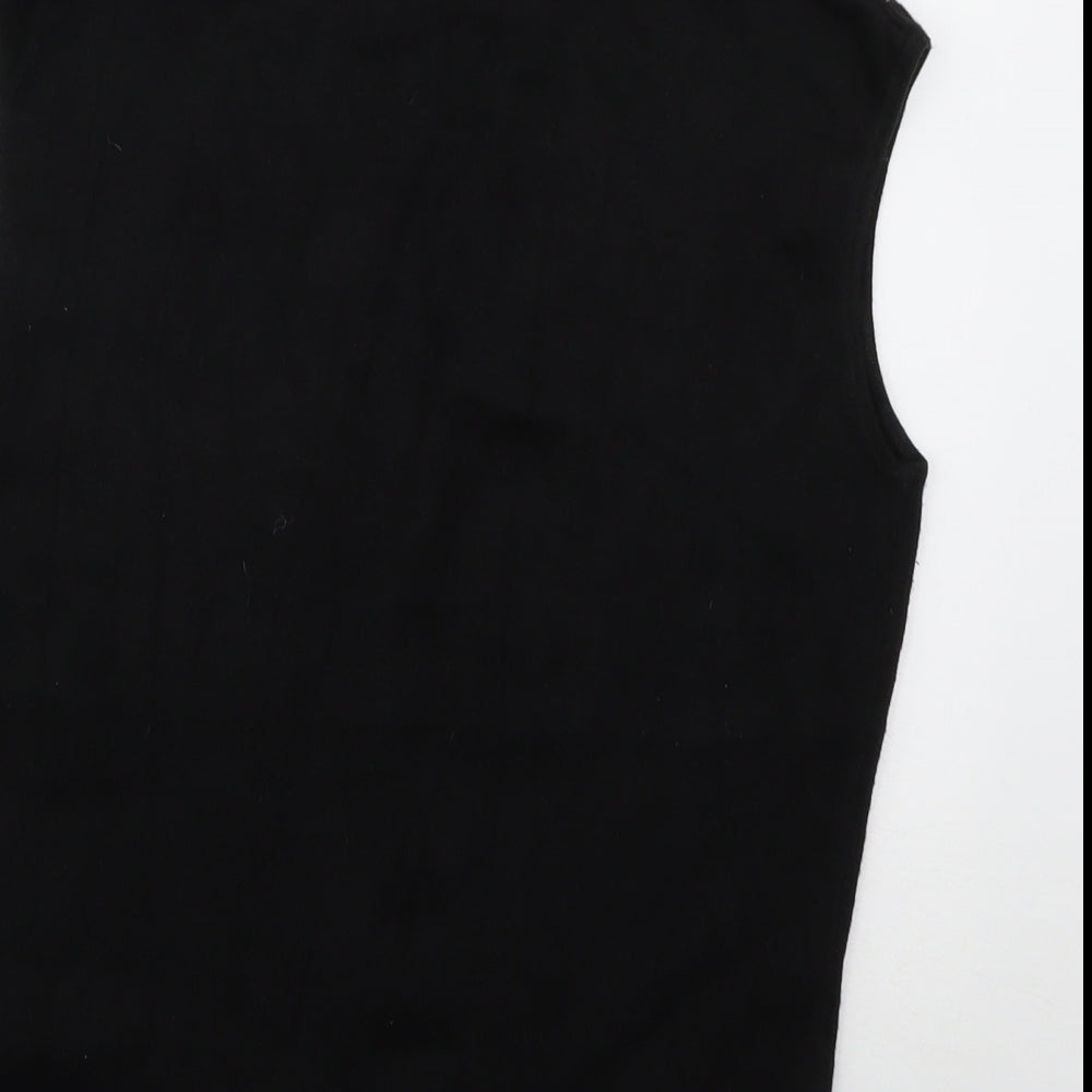 Primark Womens Black Viscose Pullover Sweatshirt Size 12 Pullover