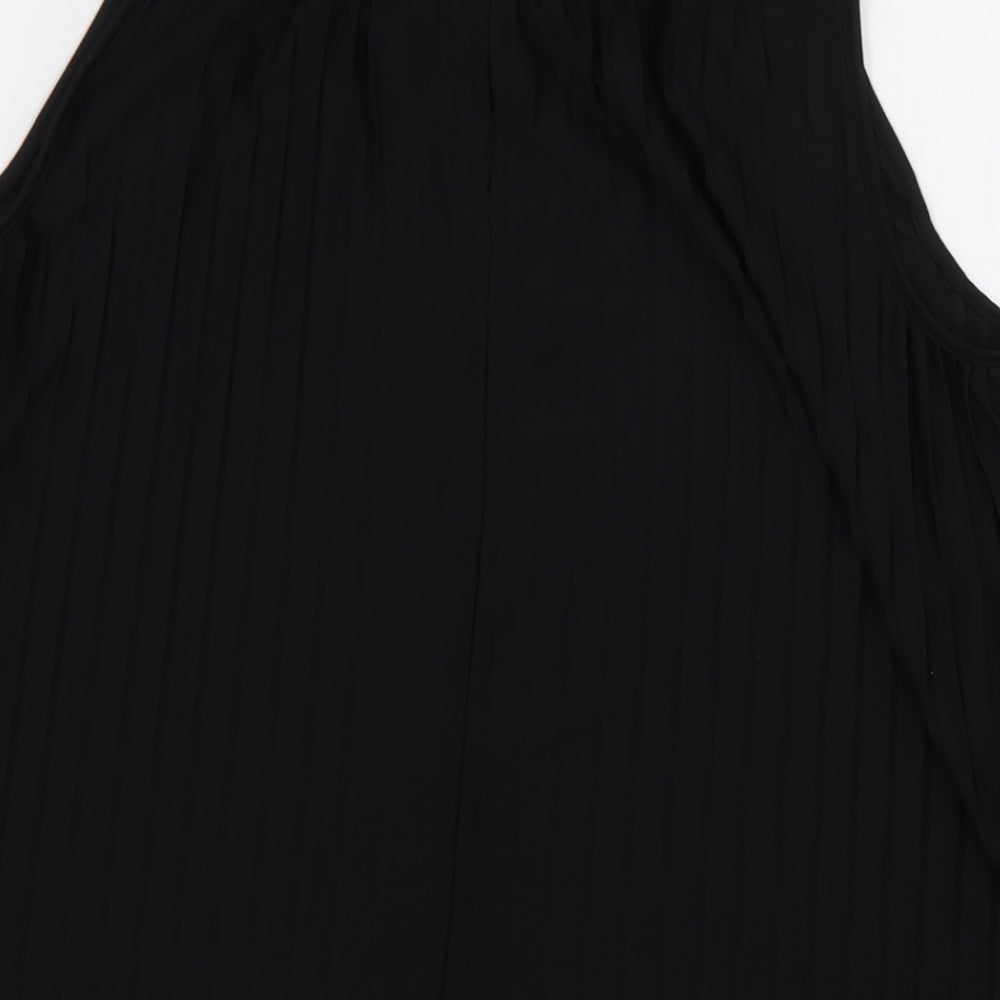 H&M Womens Black Polyester Basic Tank Size XS Crew Neck