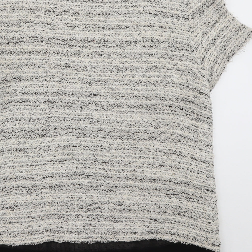 Zara Womens Beige Cotton Pullover Sweatshirt Size S Pullover