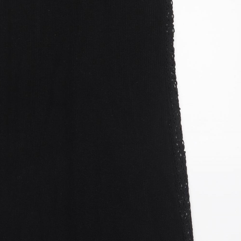 Primark Womens Black V-Neck Polyester Vest Jumper Size 8