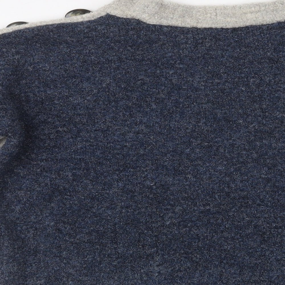 Marks & Spencer Womens Grey Crew Neck Acrylic Pullover Jumper Size S