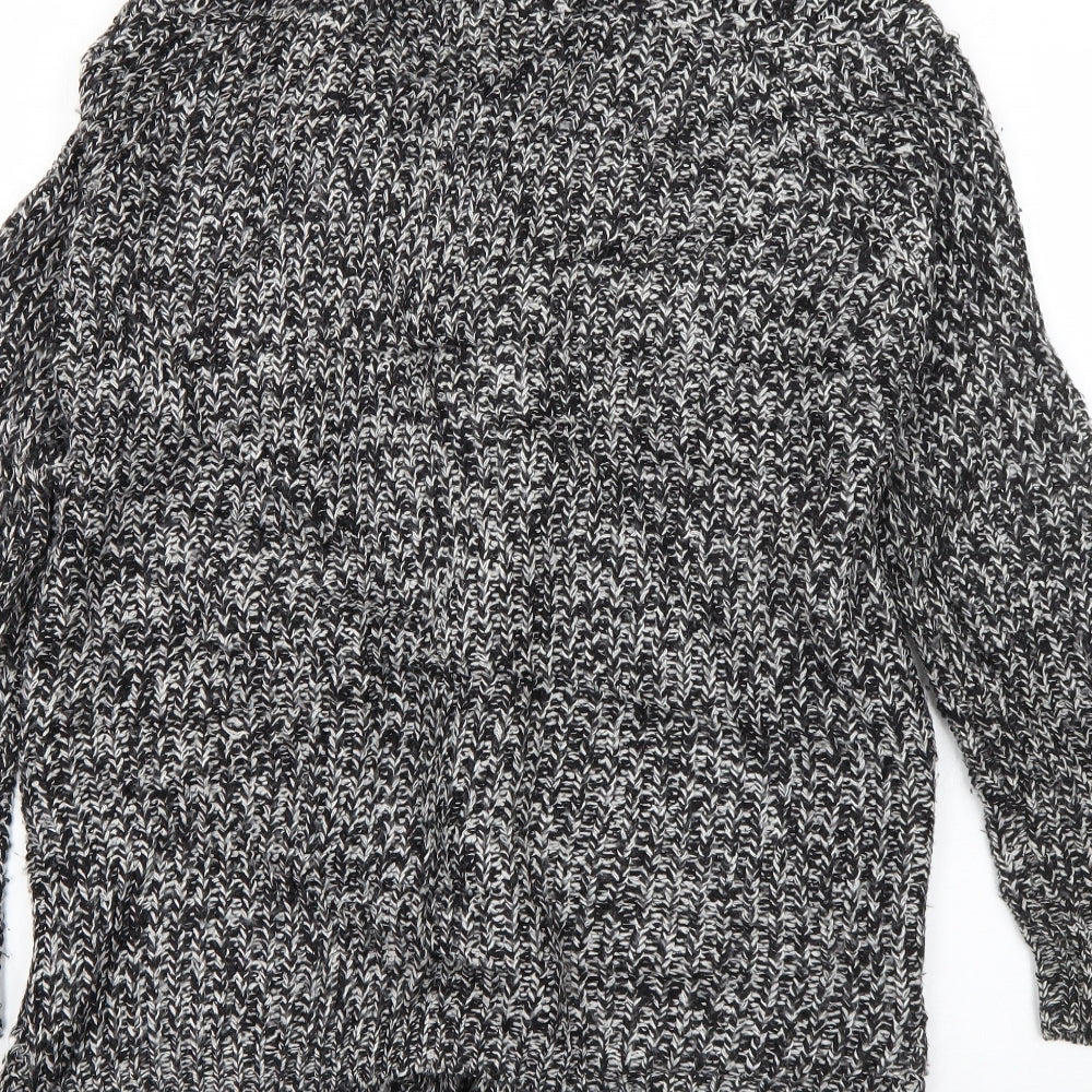 Chaber Womens Grey Collared Acrylic Cardigan Jumper Size 8