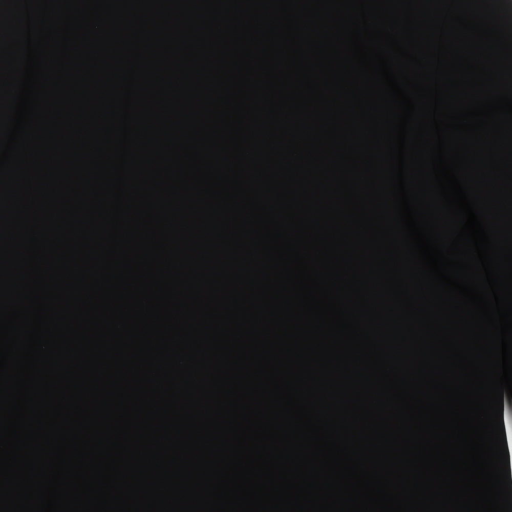 Barrington Bros Mens Black Polyester Jacket Suit Jacket Size 40