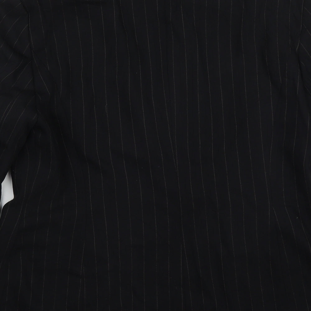 J Taylor Womens Black Viscose Jacket Suit Jacket Size 14