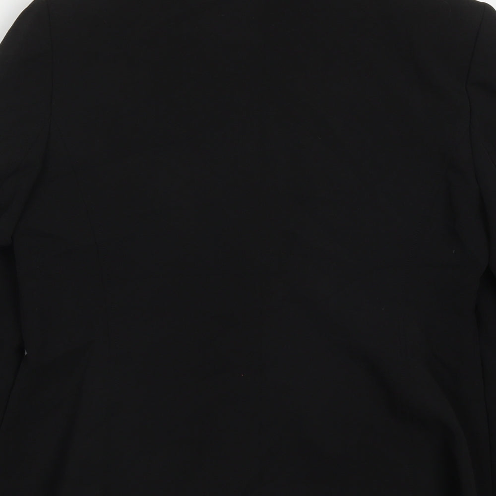 Select Womens Black Polyester Jacket Suit Jacket Size 14