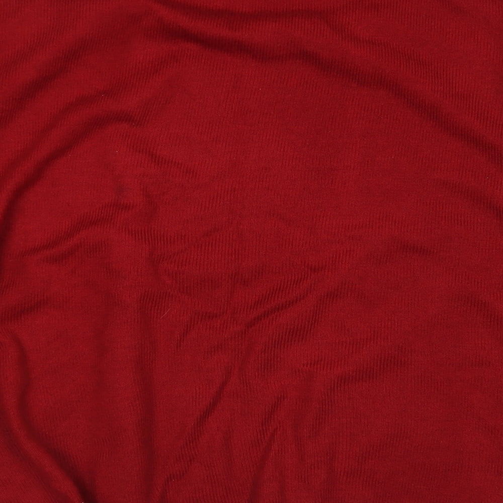 Anna Rose Womens Red Round Neck Acrylic Pullover Jumper Size XL - Cardigan and top all in one