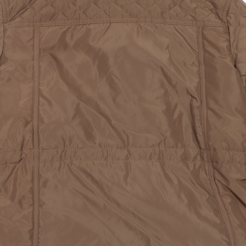 Classic Womens Brown Jacket Size 10 Zip