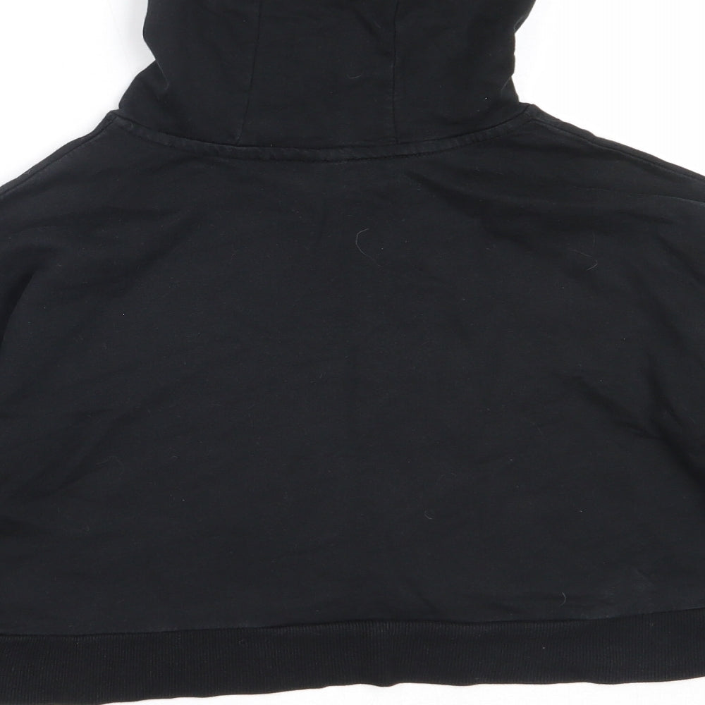 George Girls Black Cotton Pullover Hoodie Size 7-8 Years - tiana