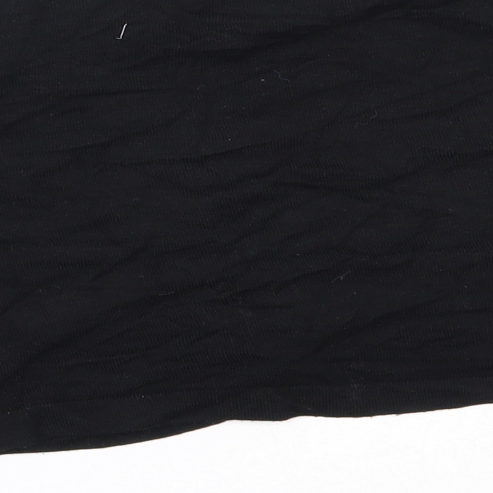 Coast Womens Black Round Neck Viscose Cardigan Jumper Size M