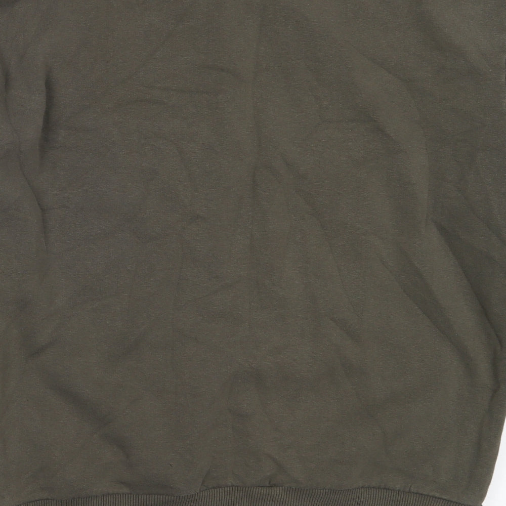 Seek Mens Green Cotton Pullover Sweatshirt Size S