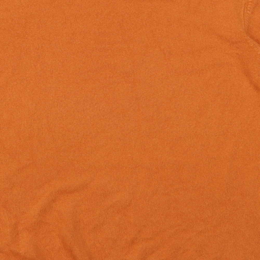 Marks & Spencer Womens Orange Acrylic Pullover Sweatshirt Size 16 Pullover