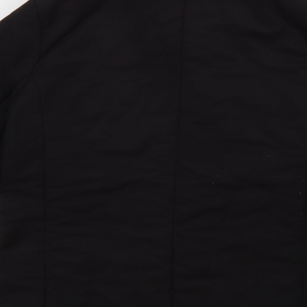 ys collection Womens Black Overcoat Coat Size 14 Zip