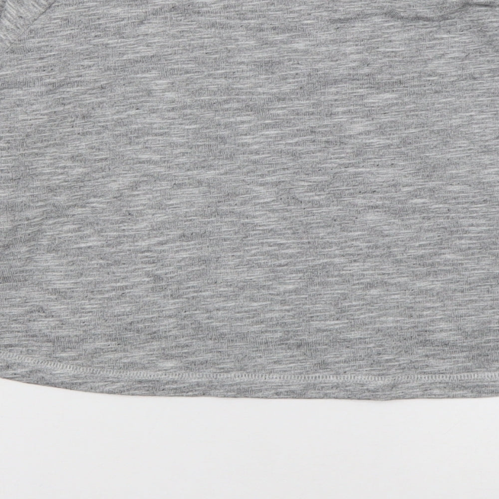 Matalan Womens Grey Coir Cropped Casual Size S Crew Neck Pullover