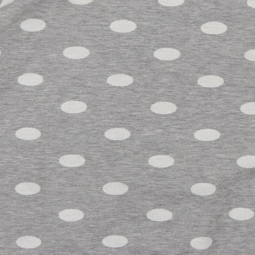 Debenhams Womens Grey Crew Neck Polka Dot Cotton Pullover Jumper Size 14 - owl