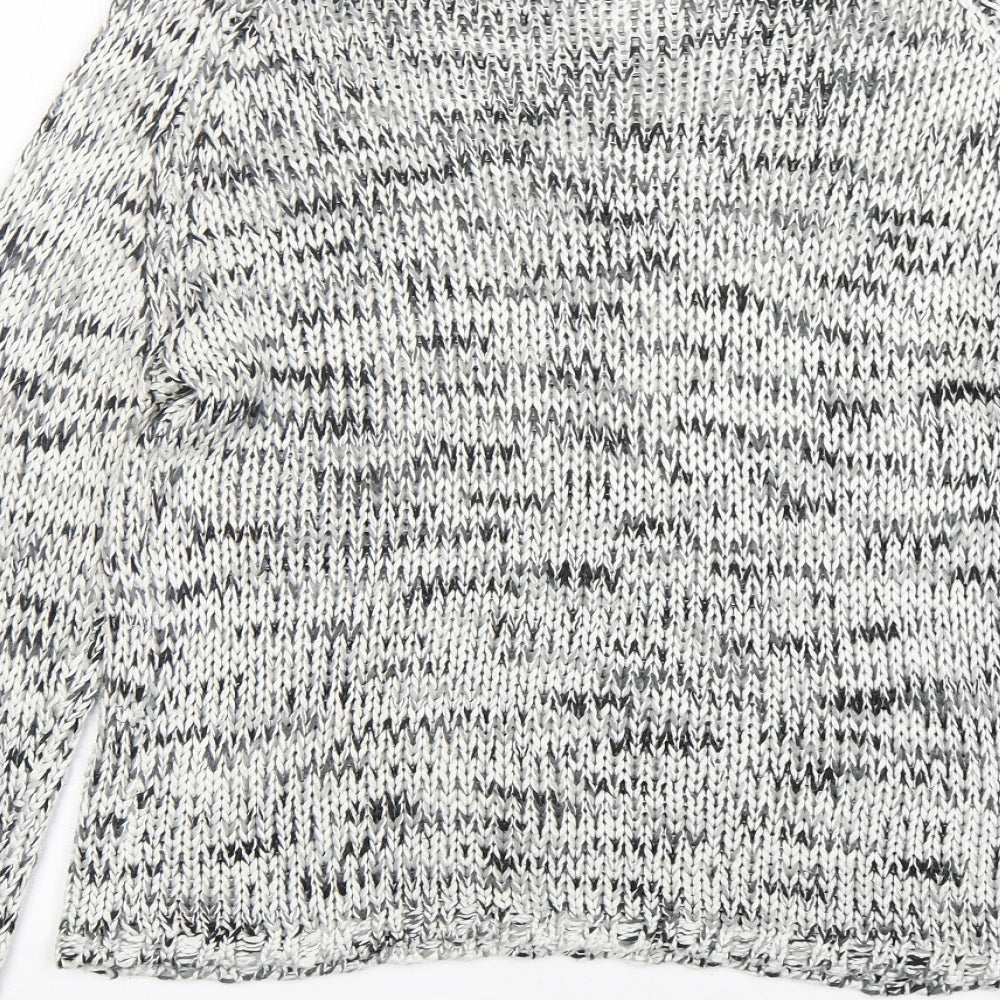 Cubus Womens Grey Round Neck Acrylic Pullover Jumper Size M