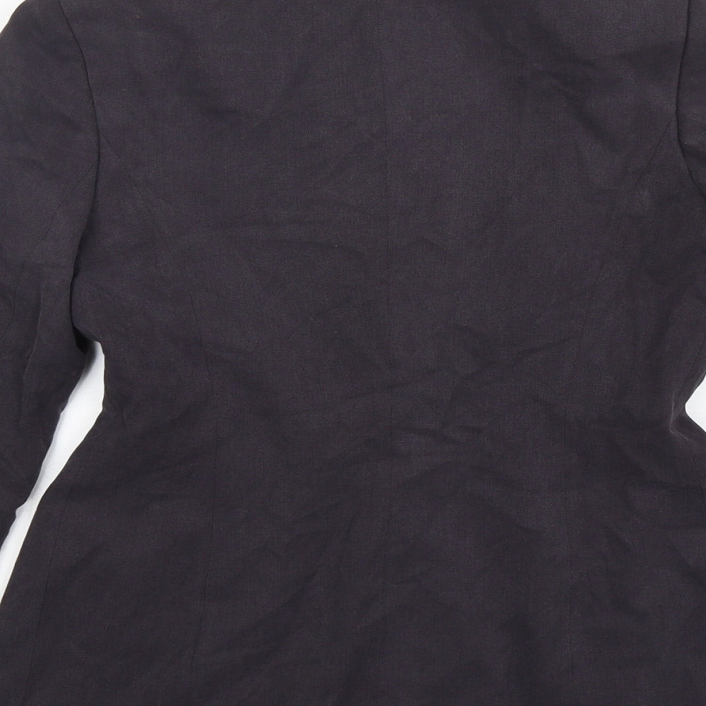 Principles Womens Grey Polyester Jacket Blazer Size 12