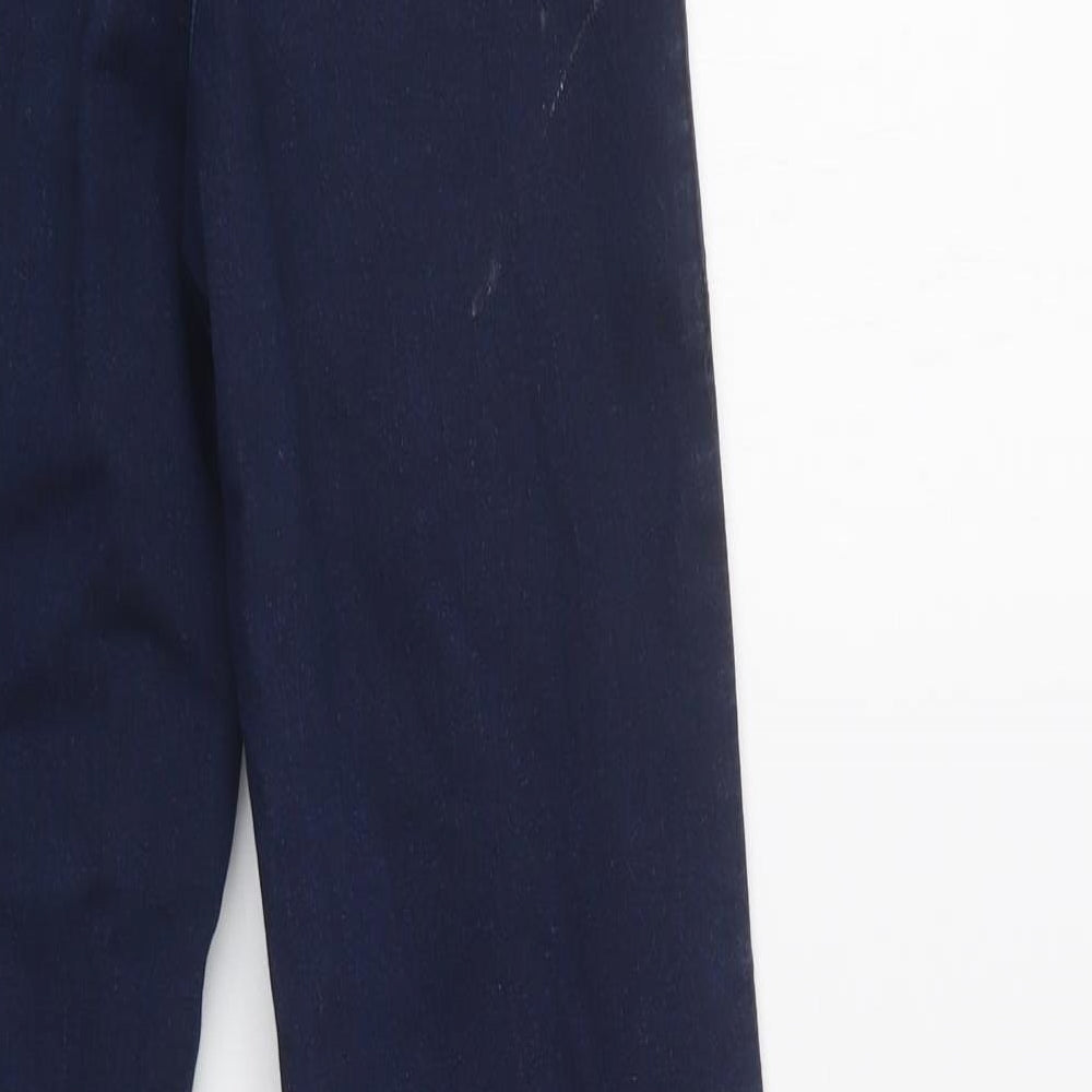 Topshop Womens Blue Cotton Skinny Jeans Size 26 L32 in Regular Button