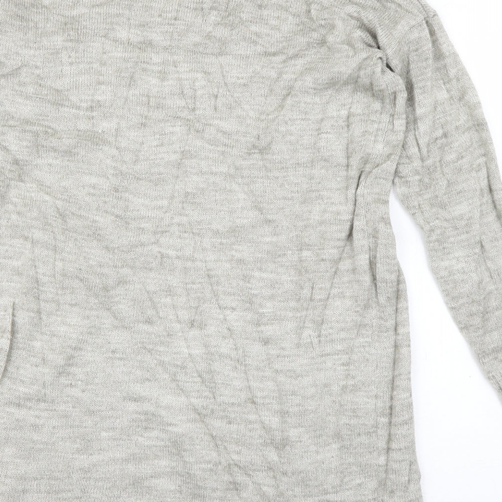 VILA Womens Beige Crew Neck Acrylic Pullover Jumper Size XS