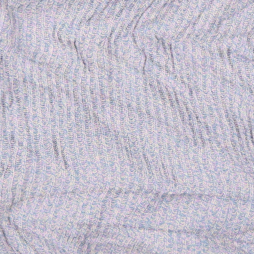 H&M Womens Blue Round Neck Cotton Pullover Jumper Size S