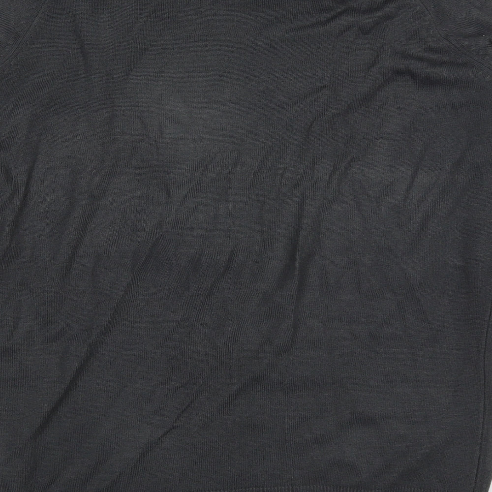 Marks & Spencer Womens Grey Roll Neck Acrylic Pullover Jumper Size 16