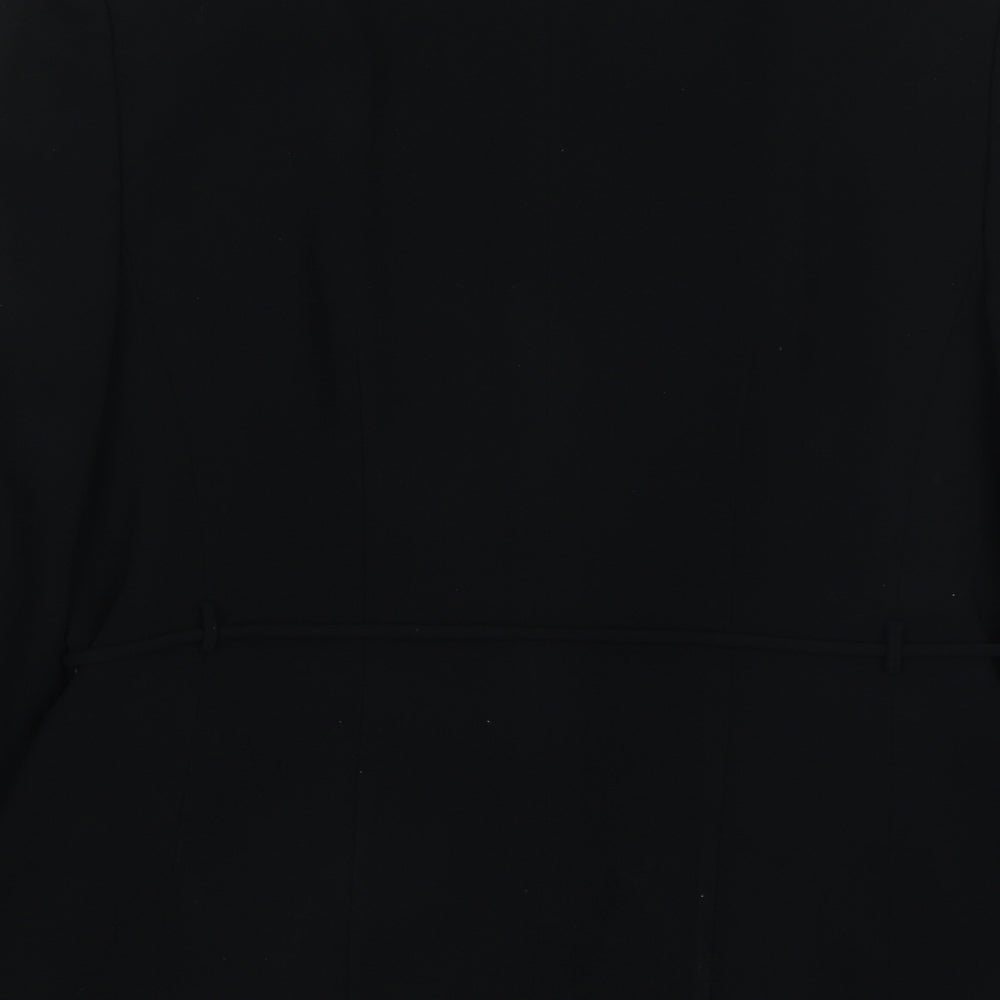 Planet Womens Black Jacket Size 8 Tie