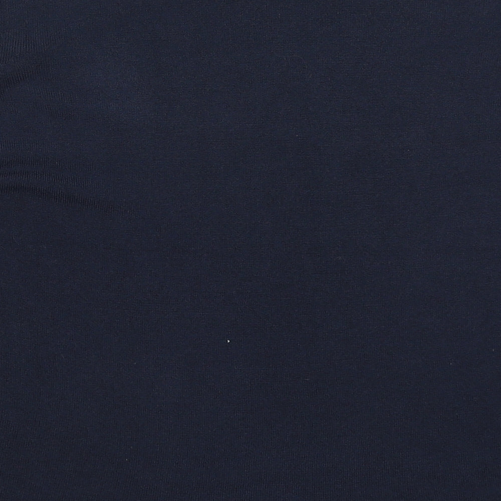 Pure & Natural Womens Blue Round Neck Acrylic Pullover Jumper Size 14
