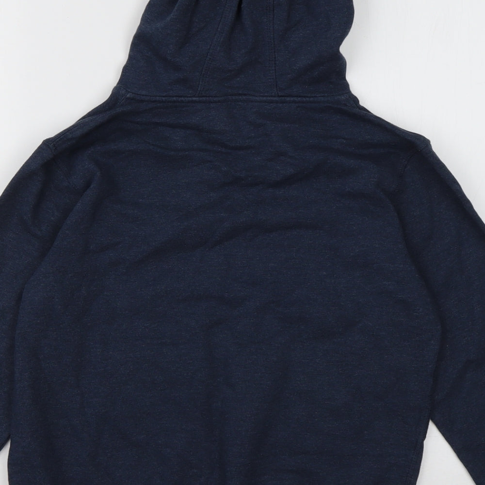 George Boys Blue Cotton Pullover Hoodie Size 10-11 Years Pullover - American
