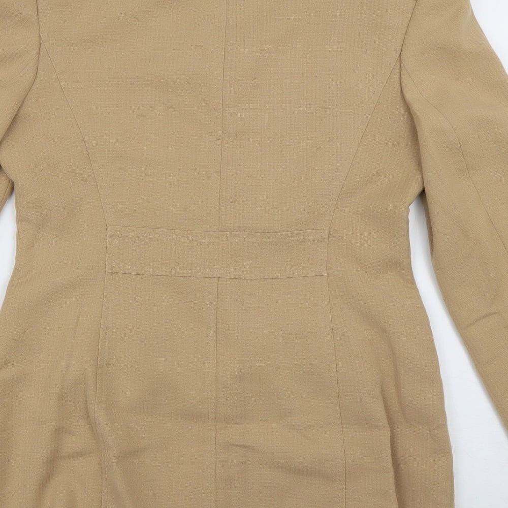Richards Womens Brown Jacket Blazer Size 10 Button