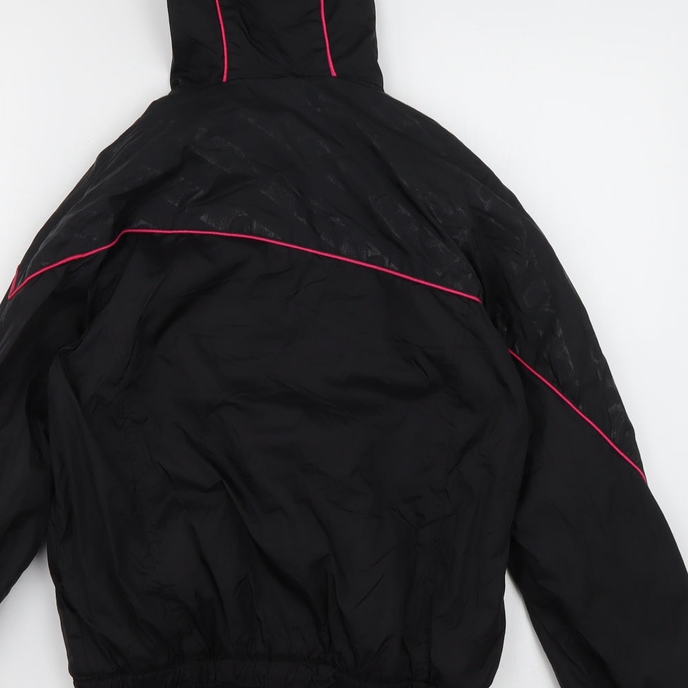 Matalan Womens Black Windbreaker Jacket Size 2XS Zip
