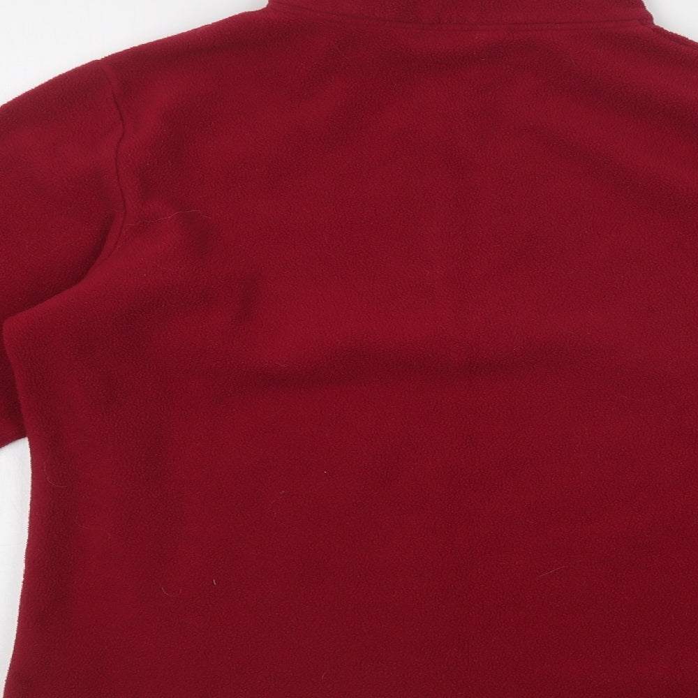 For Women Womens Purple Polyester Henley Sweatshirt Size 12 Zip