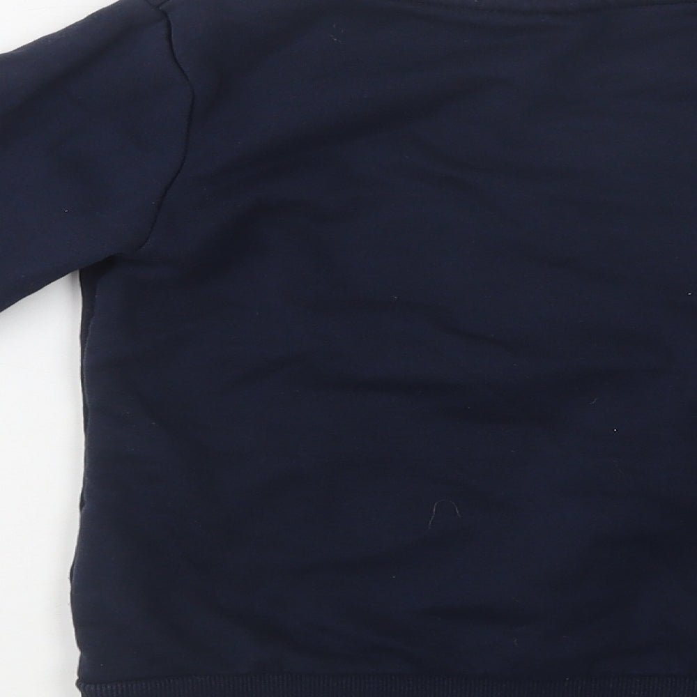 Pepperts Girls Blue Cotton Pullover Sweatshirt Size 6-7 Years - Brooklyn