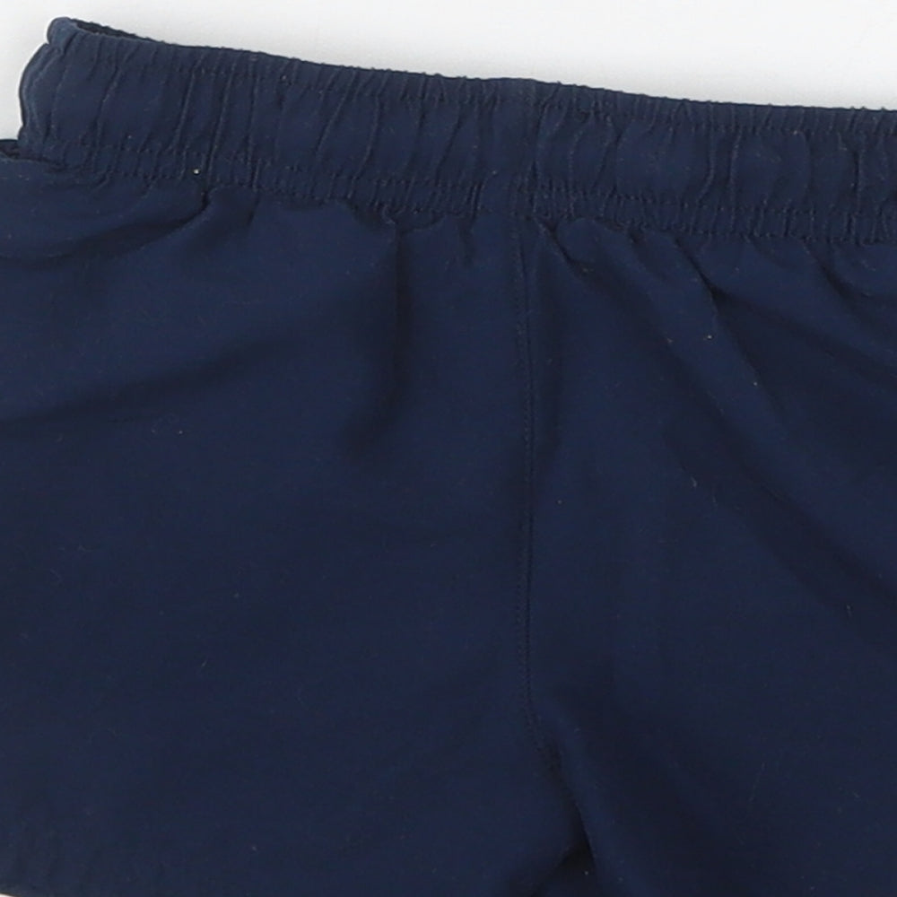 George Baby Blue Polyester Cropped Trousers Size 12-18 Months Drawstring