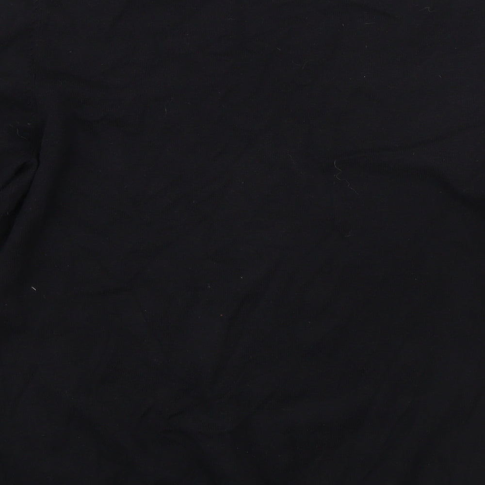 Marks & Spencer Womens Black Round Neck Viscose Pullover Jumper Size 12