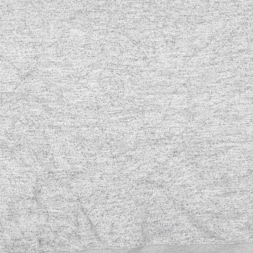 Topshop Womens Grey Viscose Pullover Sweatshirt Size 14 Pullover