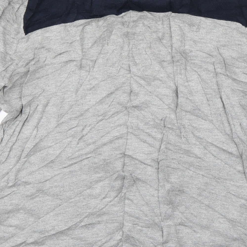 NEXT Womens Grey Boat Neck Cotton Pullover Jumper Size 10