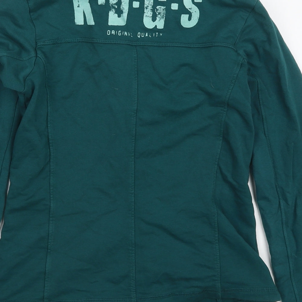 Kiddo Girls Green Jacket Size 12 Years Button
