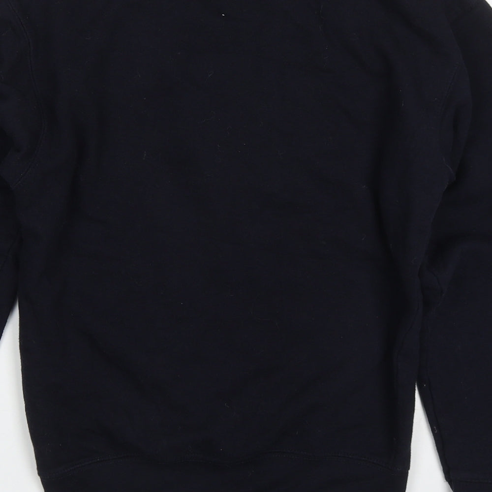 PRETTYLITTLETHING Womens Blue Cotton Pullover Sweatshirt Size XS Pullover - Brooklyn