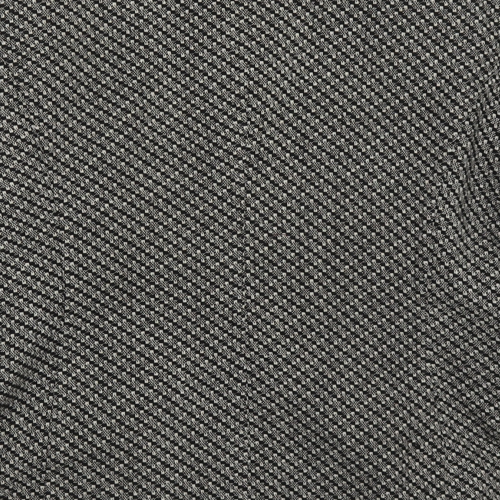 Bonmarché Womens Grey Geometric Jacket Coat Size 20 Zip