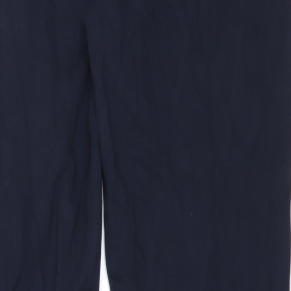 Marks and Spencer Womens Blue Cotton Sweatpants Trousers Size 10 L28 in Regular