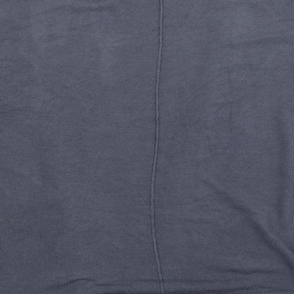 university club Womens Blue V-Neck Acrylic Cardigan Jumper Size S