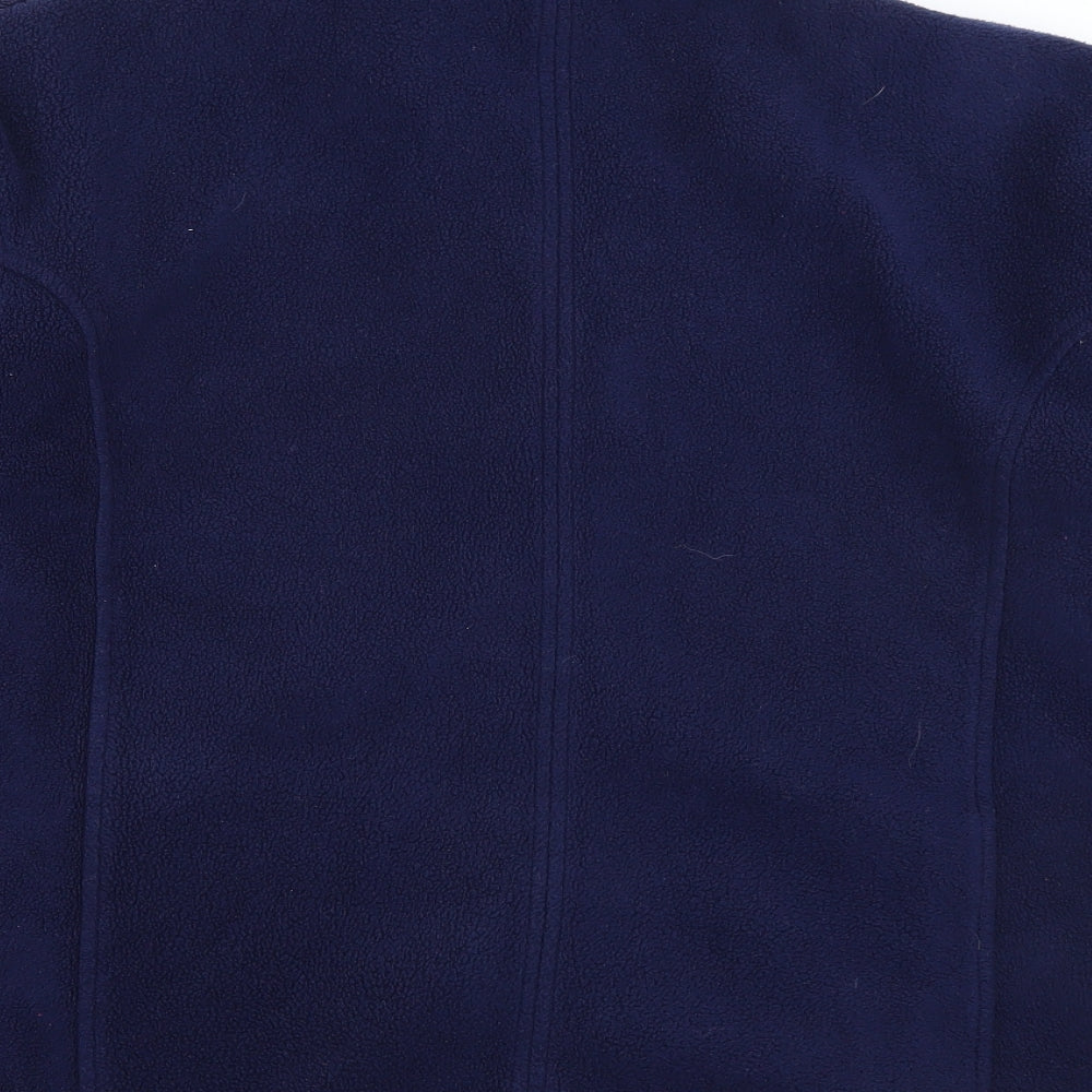 First Avenue Womens Blue Jacket Size L Zip