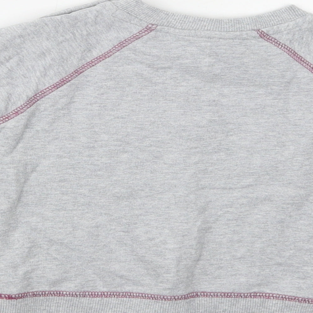 M&Co Baby Grey Cotton Pullover Blouse Size 12-18 Months Crew Neck - Dinosaurs