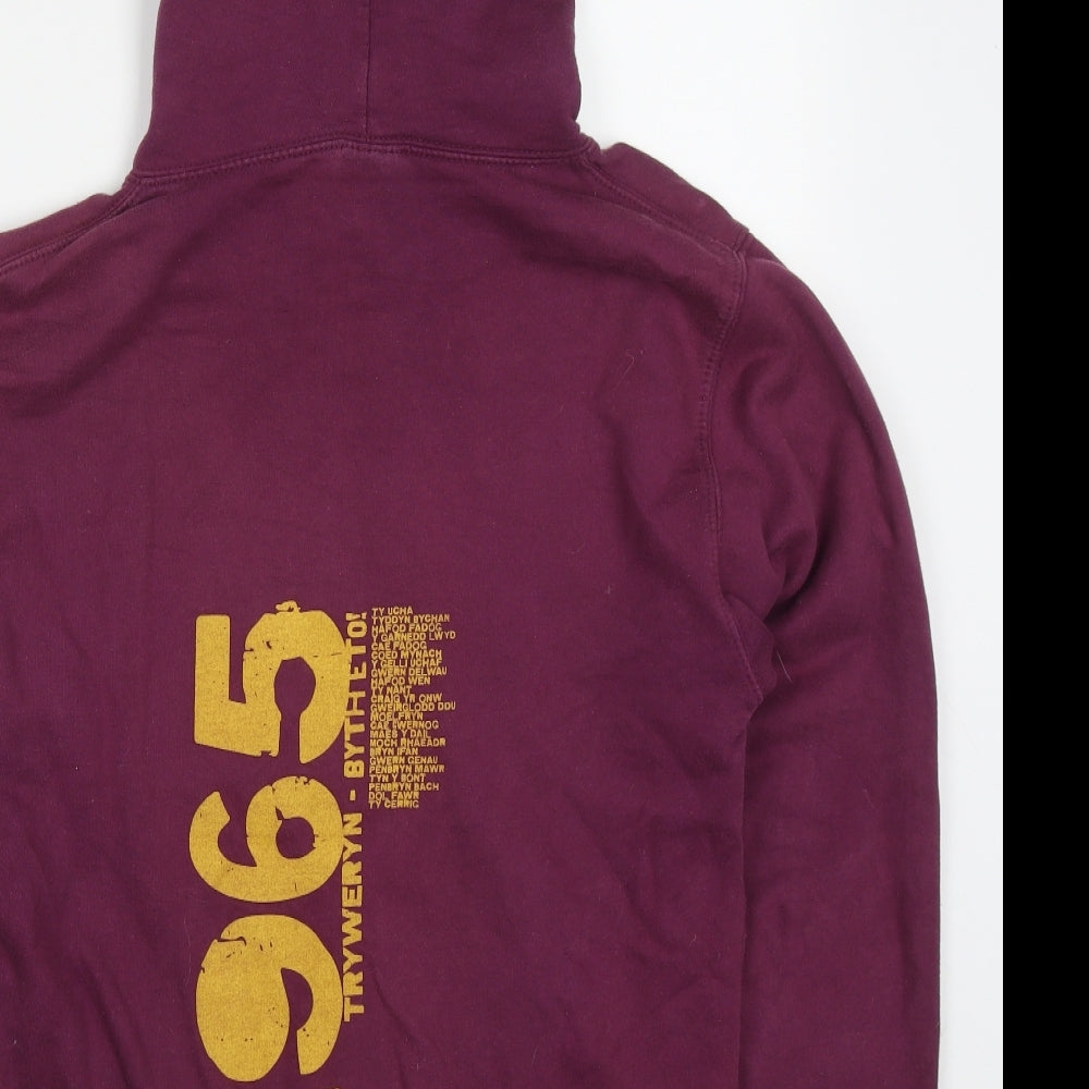 All We Do is Mens Purple Cotton Pullover Hoodie Size S - Tryweryn