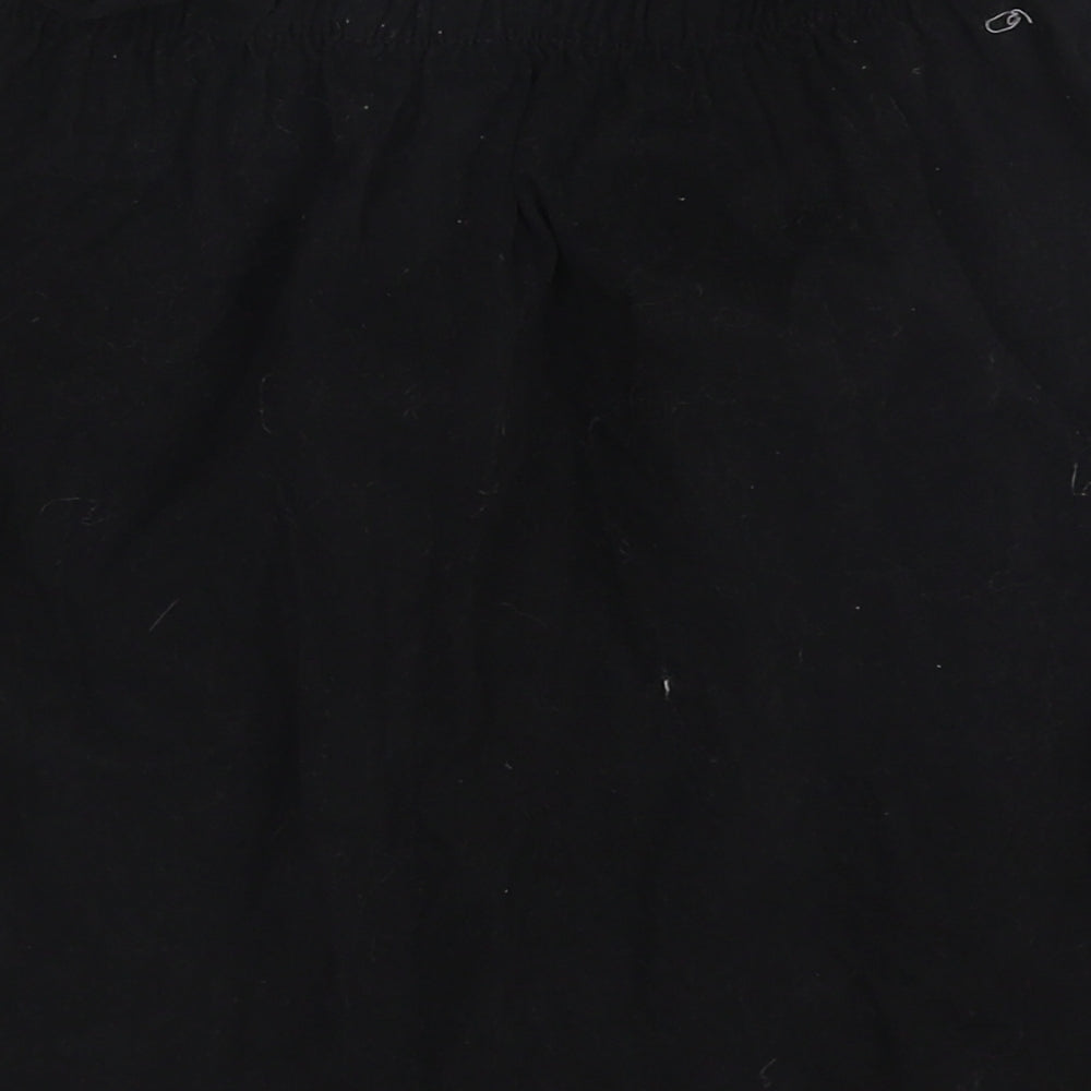 Preworn Womens Black Cotton Mini Skirt Size 26 in