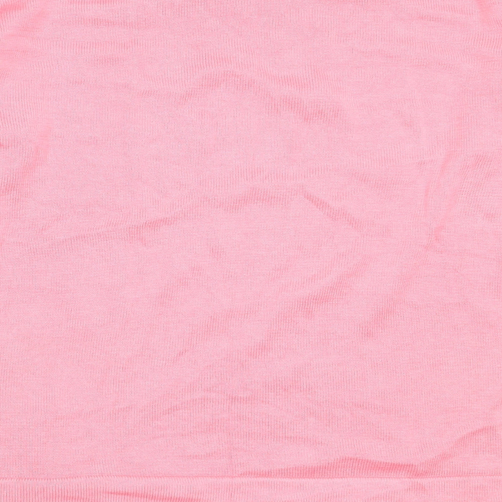 Esprit Womens Pink Round Neck Acrylic Pullover Jumper Size S