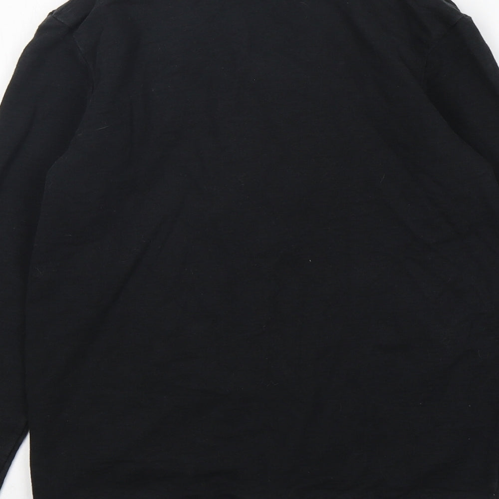 Bluezoo Boys Black Cotton Full Zip Sweatshirt Size 11-12 Years