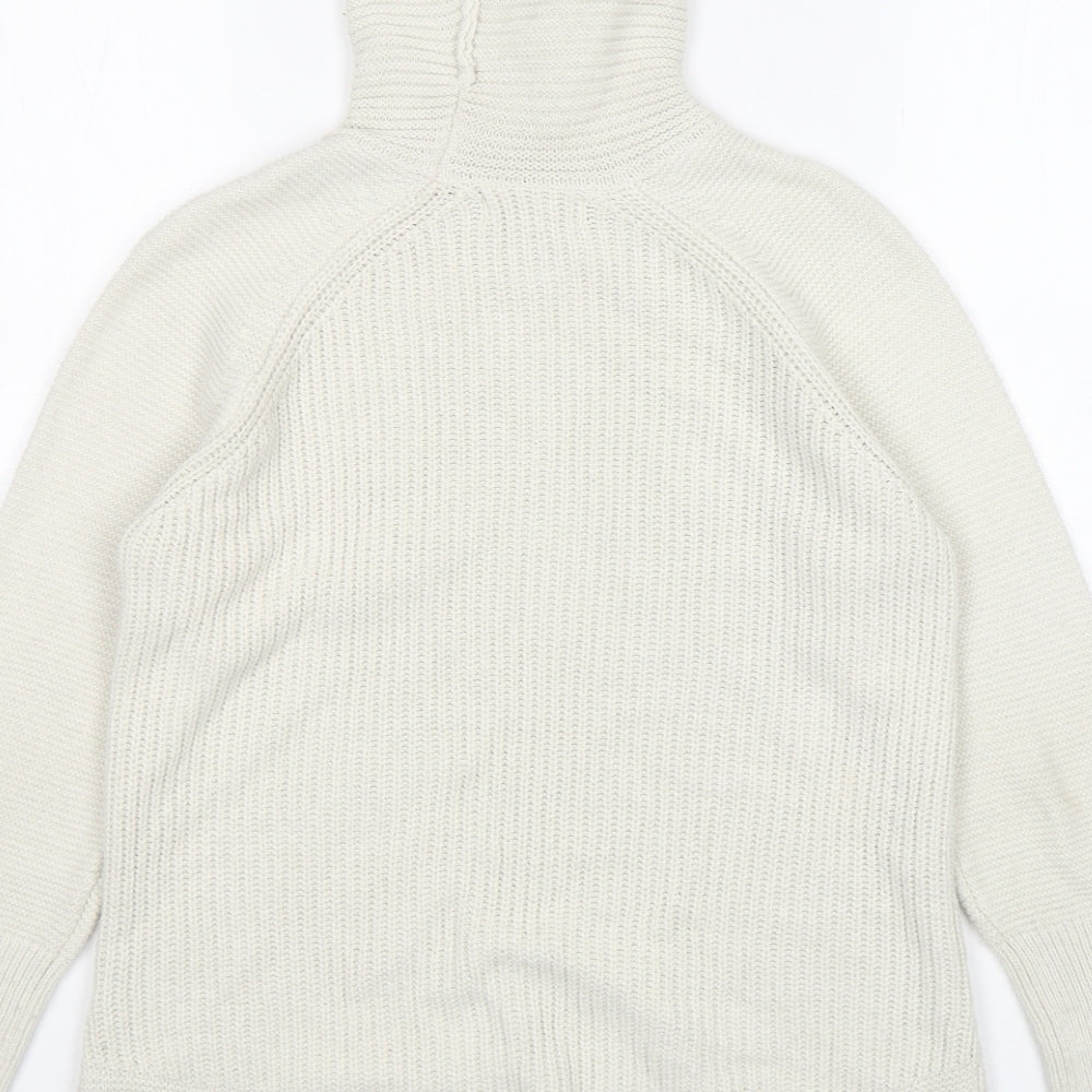 Monsoon Womens Beige Roll Neck Pullover Jumper Size S