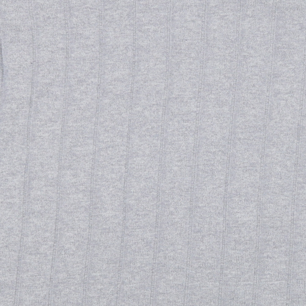 George Womens Grey Crew Neck Polyester Pullover Jumper Size M
